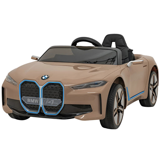 BMW i4 Auto Voor Kinderen 12 Volt 4x4 + 2.4G RC (brons) - Trapautodealer