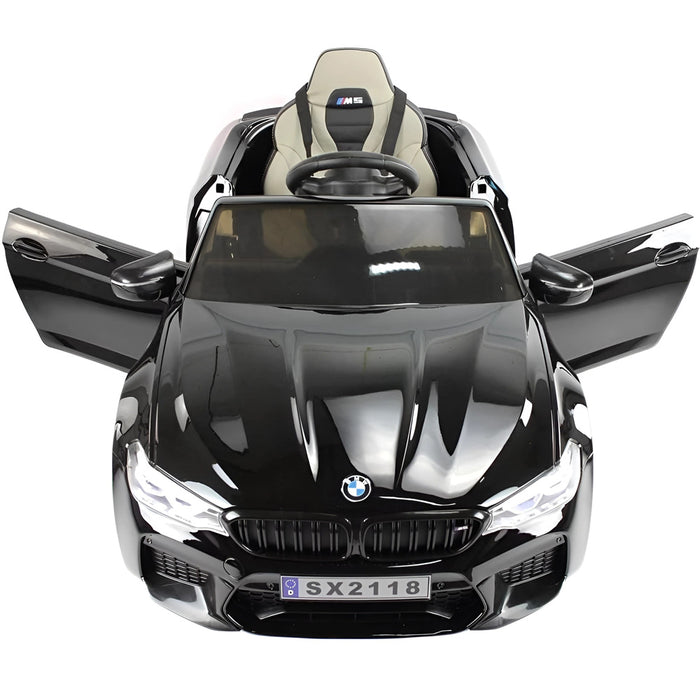 BMW M5 Elektrische Kinderauto 24V + 2.4G RC (zwart + MP4) - Trapautodealer