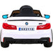 BMW M5 Elektrische Speelgoedauto 24V + 2.4G RC (wit) - Trapautodealer