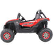 Buggy UTV MX 4WD Kinder Accuauto 2-Persoons 12V + 2.4G RC (rood met MP4) - Trapautodealer