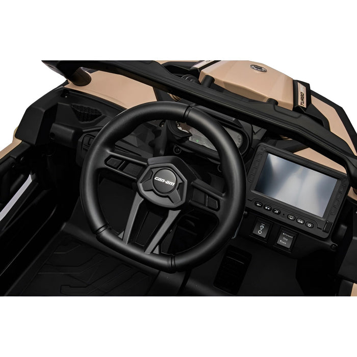 Can-Am Maverick 4WD Buggy Kinderauto 1-Persoons 24V + 2.4G Afstandsbediening (kaki + MP4) - Trapautodealer