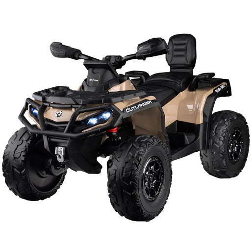 Can-Am Outlander kinderquad 12V 4WD Kaki 2 persoons - Trapautodealer