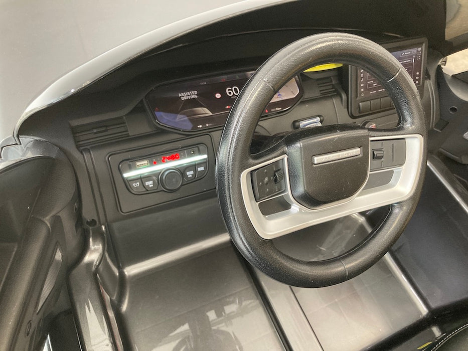 Range Rover Voque Kinderauto 2-Persoons 24V + 2.4G Afstandsbediening (zilver metallic) - Trapautodealer