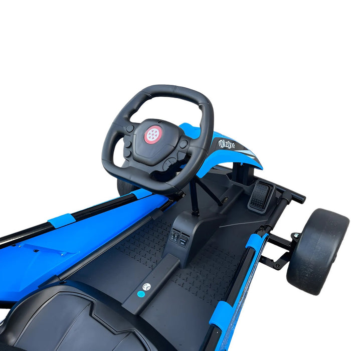 Elektrische Drift Kart Blauw 24V 200W met 25.000RPM Motoren (18 km/u) - Trapautodealer