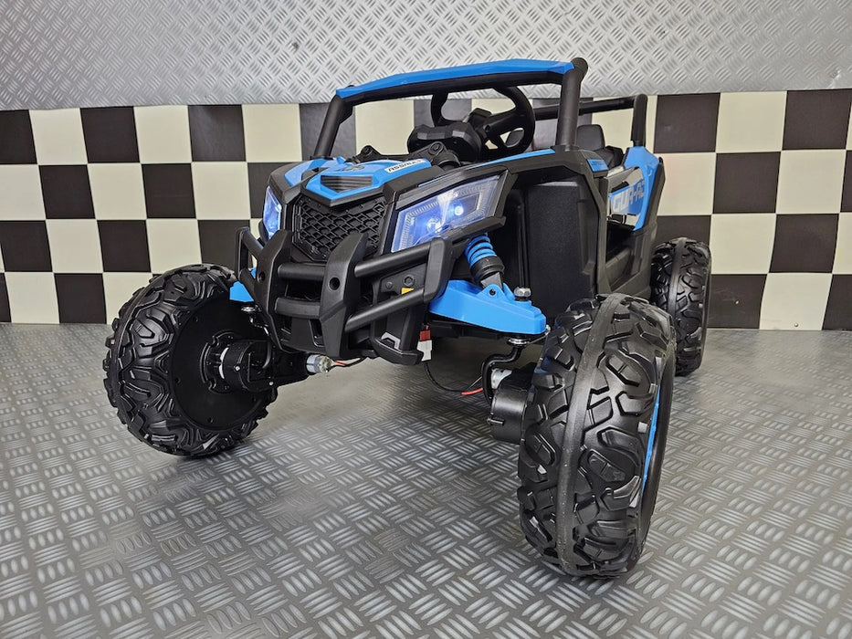 Beach Buggy X3 4WD 1-Persoons Kinderjeep 12V + 2.4G RC (oranje) - Trapautodealer