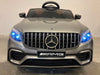 Mercedes GLC 63 Accuauto 1-Persoons 12V 4WD + 2.4G RC (zilvergrijs) - Trapautodealer