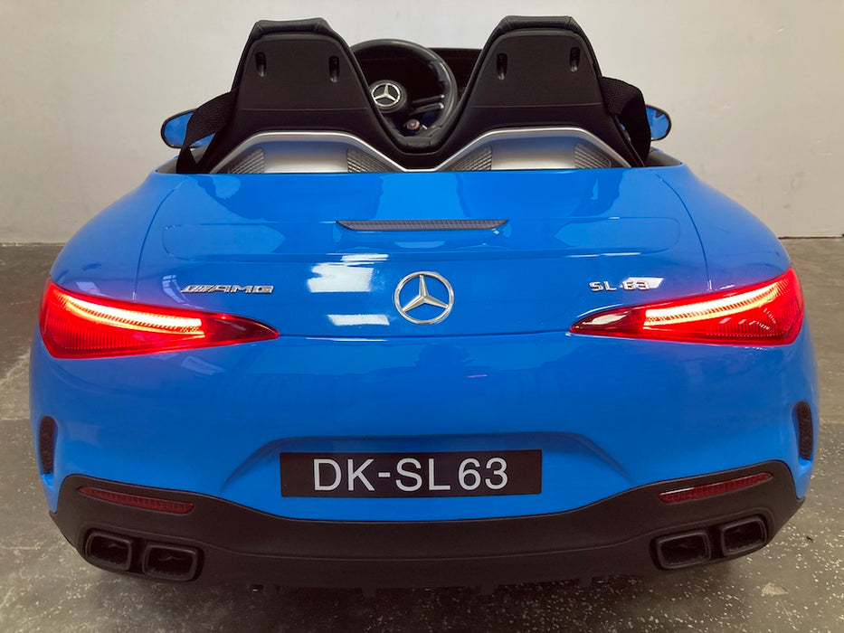 Mercedes SL63 AMG Accuauto 12V 4WD + 2.4G Afstandsbediening (blauw) - Trapautodealer