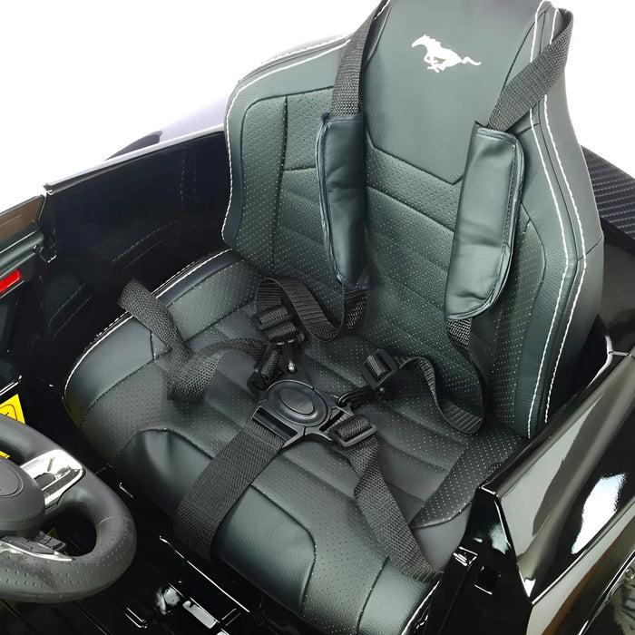 Ford Mustang GT500 Kinderauto 24V + 2.4G Afstandsbediening (zwart met MP4) - Trapautodealer