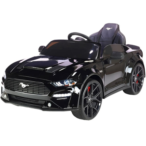 Ford Mustang GT500 Kinderauto 24V + 2.4G Afstandsbediening (zwart met MP4) - Trapautodealer