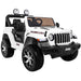 Jeep Wrangler Rubicon Accuauto 12V + 2.4G Afstandsbediening (wit met MP4) - Trapautodealer