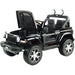 Jeep Wrangler Rubicon Kinderauto 12V + 2.4G RC (zwart met MP4) - Trapautodealer