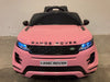 Range Rover Evoque Elektrische Kinderauto 12 Volt + 2.4G RC (roze) - Trapautodealer