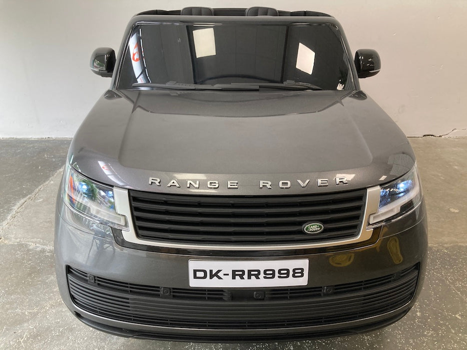 Range Rover Voque Kinderauto 2-Persoons 24V + 2.4G Afstandsbediening (zilver metallic) - Trapautodealer