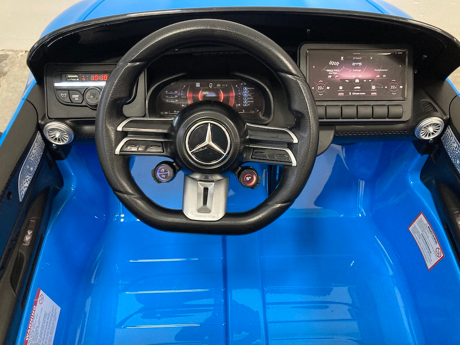 Mercedes SL63 AMG Accuauto 12V 4WD + 2.4G Afstandsbediening (blauw) - Trapautodealer