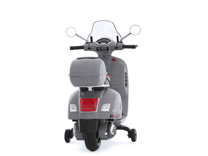 Vespa elektrische kinderscooter GTS 12V (grijs) - Trapautodealer