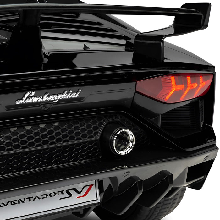 Lamborghini Aventador SVJ Kinderauto 12V + 2.4G RC (zwart) - Trapautodealer