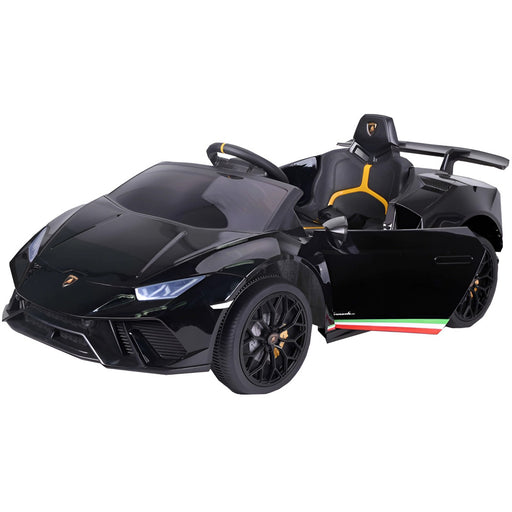 Lamborghini Huracan Kinderauto 12V + 2.4G Afstandsbediening (zwart) - Trapautodealer