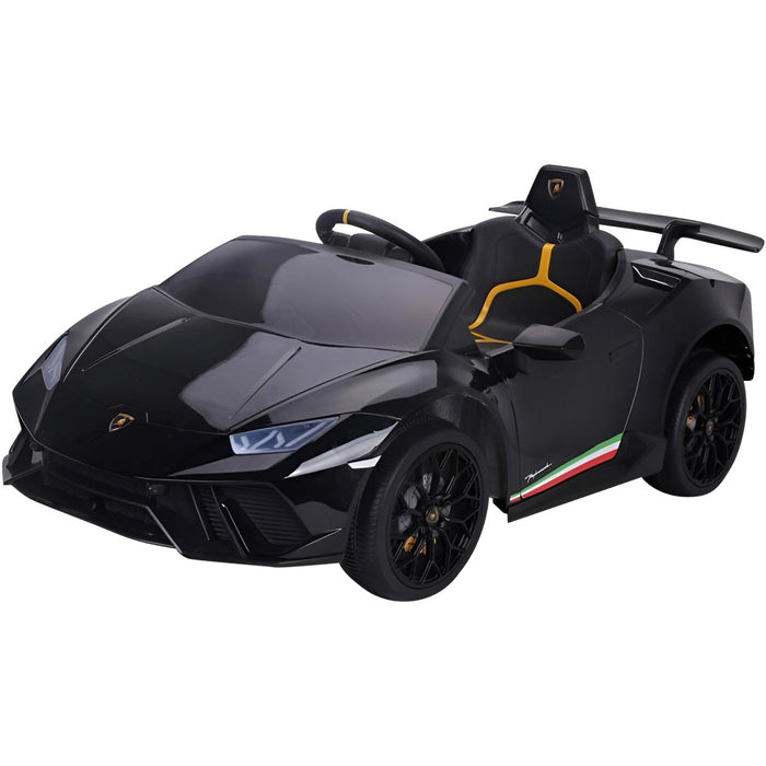 Lamborghini Huracan Kinderauto 12V + 2.4G Afstandsbediening (zwart) - Trapautodealer