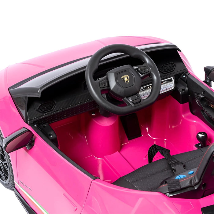 Lamborghini Huracan LP640 Performante Kinderauto 12V + 2.4G RC (roze) - Trapautodealer