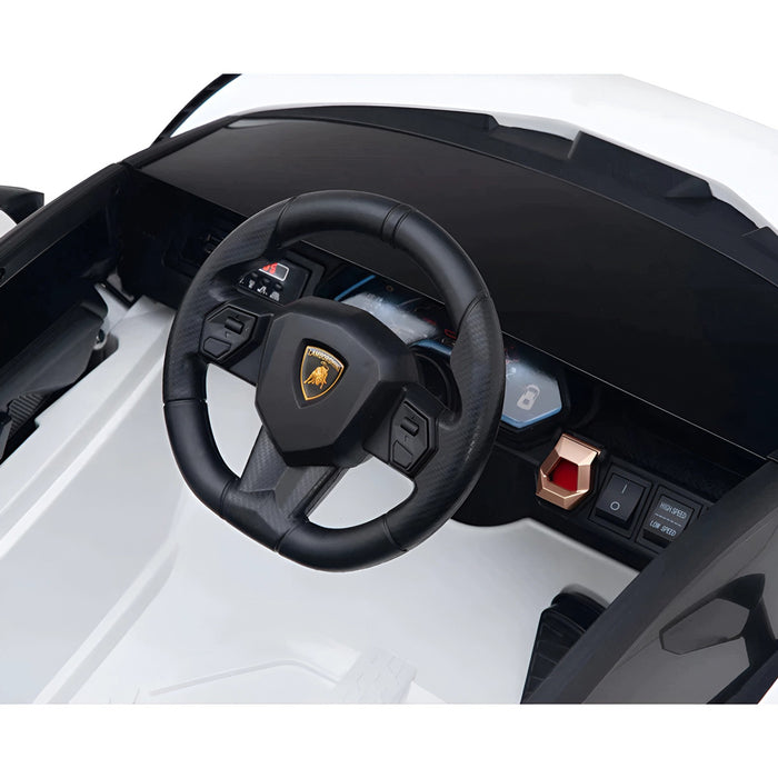 Lamborghini Sian Auto voor Kinderen 12V + 2.4G Afstandsbediening (wit) - Trapautodealer