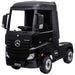 Mercedes Benz Actros Kinderauto 4WD 12V + 2.4G RC (zwart met losse stickerset) - Trapautodealer