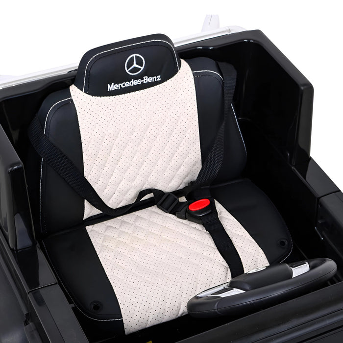 Mercedes-Benz G63 AMG 6x6 Auto Voor Kinderen 12V + 2.4G RC (zwart) - Trapautodealer