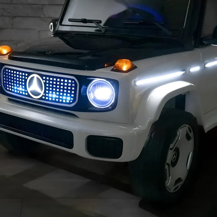 Mercedes EQG Kinderauto 12V 4WD + 2.4G Afstandsbediening zwart metallic - Trapautodealer
