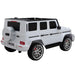 Mercedes G63 AMG Kinderauto 2-Persoons 24V + 2.4G RC (wit) - Trapautodealer