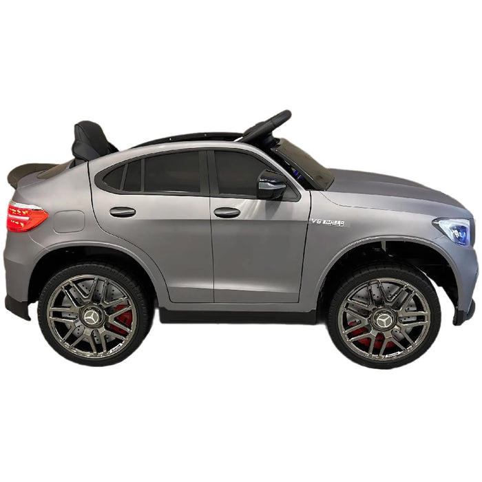 Mercedes GLC 63 kinderauto 1-Persoons 12V 4WD + 2.4G RC (matgrijs) - Trapautodealer