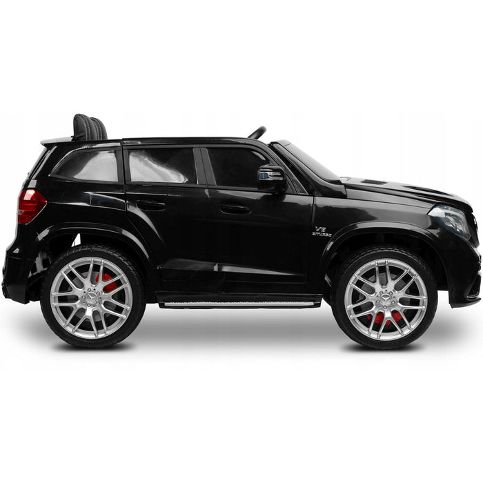 Mercedes GLS63 4WD 2-Persoons Kinderauto 12V + 2.4G RC (zwart met Airco) - Trapautodealer