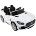 Mercedes GTR 2-Persoons Kinderauto 12V + 2.4G RC (wit) - Trapautodealer