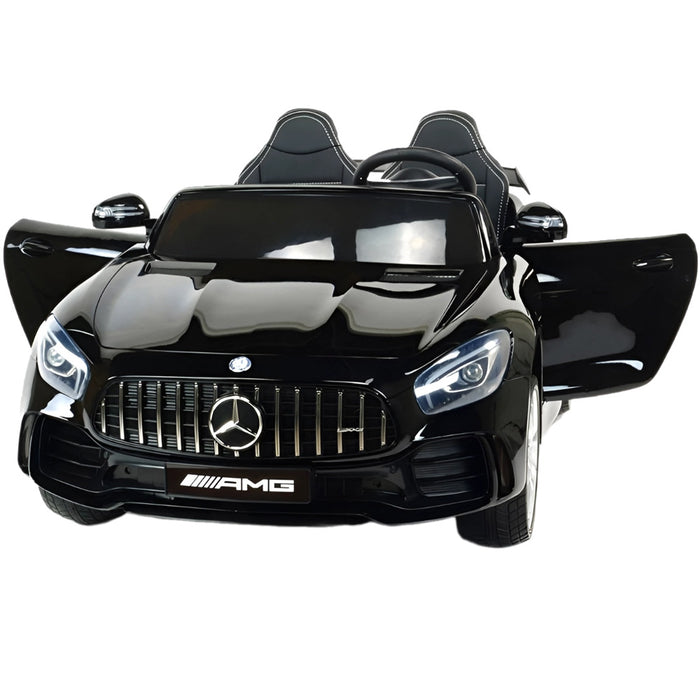 Mercedes GTR AMG Kinderauto 12V + 2.4G RC (zwart)
