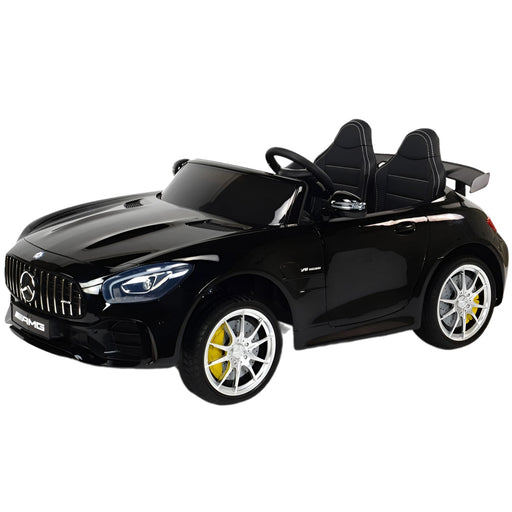 Mercedes GTR AMG Kinderauto 12V + 2.4G RC (zwart) - Trapautodealer