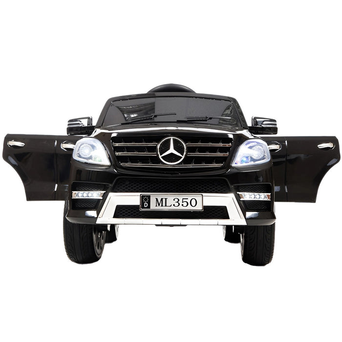 Mercedes ML350 Elektrische Kinderauto 12V + 2.4G RC (zwart) - Trapautodealer