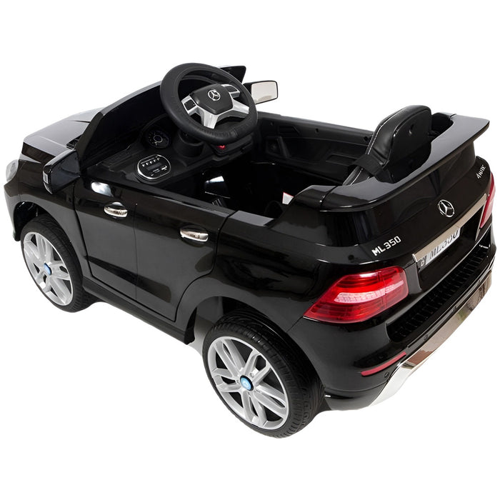 Mercedes ML350 Elektrische Kinderauto 12V + 2.4G RC (zwart) - Trapautodealer