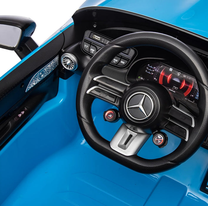 Mercedes SL63 AMG Accuauto 12 Volt + 2.4G Afstandsbediening (blauw) - Trapautodealer