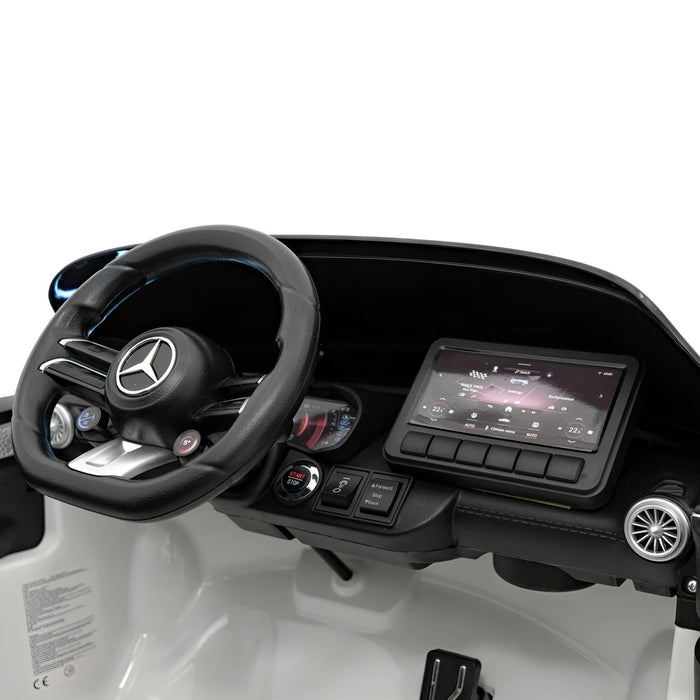 Mercedes SL63 AMG Auto voor Kinderen 12V + 2.4G RC (wit) - Trapautodealer