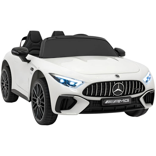 Mercedes SL63 AMG Auto voor Kinderen 12V + 2.4G RC (wit) - Trapautodealer