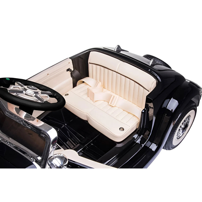 Mercedes Typ 540K Kinderauto 12V + 2.4G Afstandsbediening (zwart) - Trapautodealer