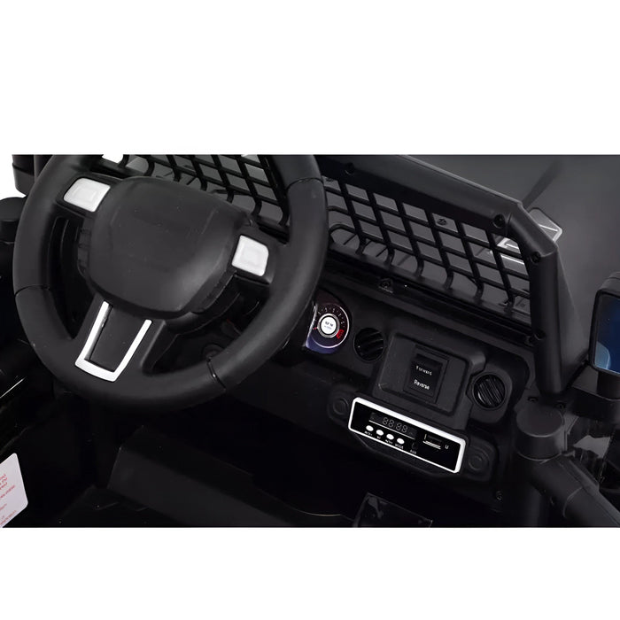 Mountain King Jeep Kinderauto 12V + 2.4G RC (zwart) - Trapautodealer