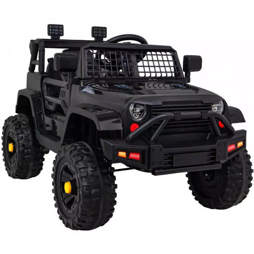 Mountain King Jeep Kinderauto 12V + 2.4G RC (zwart) - Trapautodealer