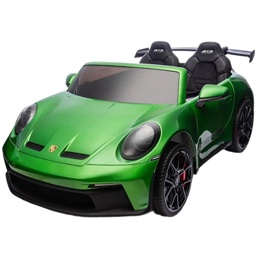 Kinderauto Porsche 911 GT3 24V 4WD MP4 2 persoons (groen) - Trapautodealer