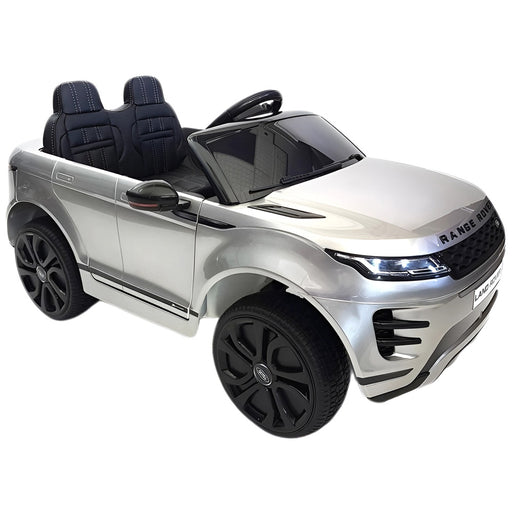 Range Rover Evoque Accu Speelgoedauto 12V + 2.4G RC (zilvergrijs) - Trapautodealer