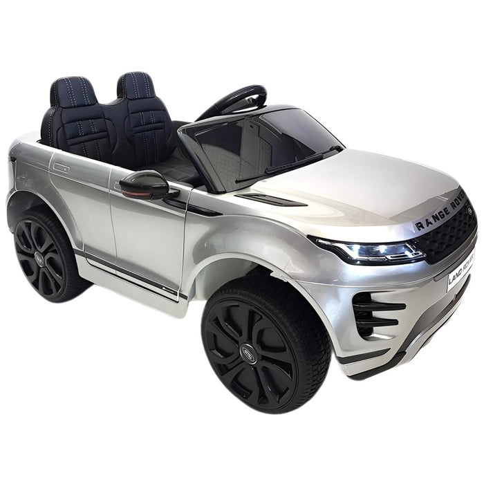 Range Rover Evoque Accu kinderauto 12V 4WD + 2.4G RC (zilvergrijs) - Trapautodealer