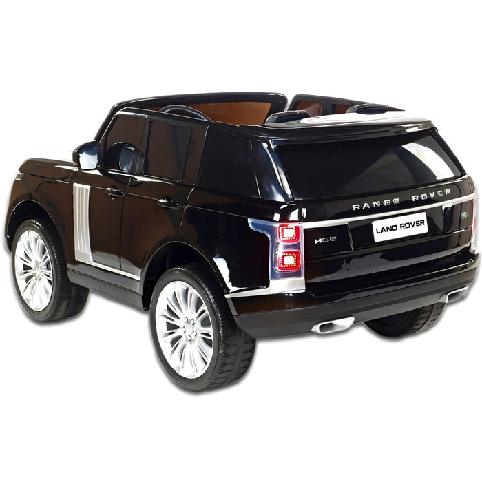 Range Rover HSE 2-Persoons Kinderauto 12V + 2.4G RC (zwart met MP4 en 4WD) - Trapautodealer