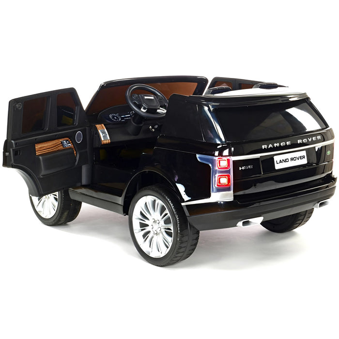 Range Rover HSE 2-Persoons Kinderauto 12V + 2.4G RC (zwart met MP4 en 4WD) - Trapautodealer