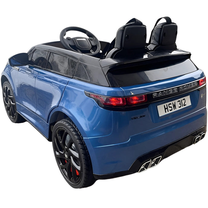 Range Rover Velar Elektrische Kinderauto 12 Volt + 2.4G Afstandsbediening (blauw) - Trapautodealer