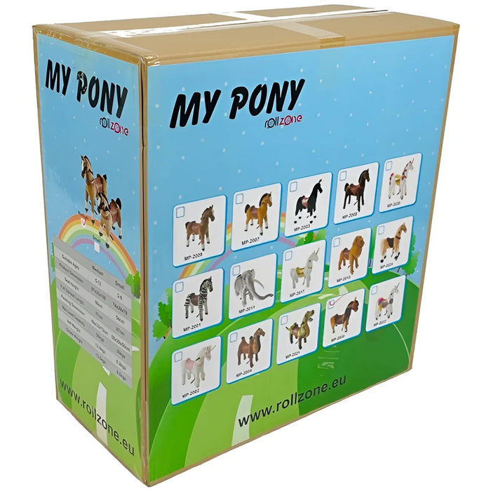 Zwart Met Witte Bles Paard Op Wielen My Pony (4-9 jaar) - Trapautodealer