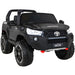 Toyota Hilux Elektrische Kinderauto 12V + 2.4G RC (zwart) - Trapautodealer