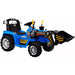 Tractor Elektrisch 12V + 2.4G RC + Voorlader (blauw) - Trapautodealer